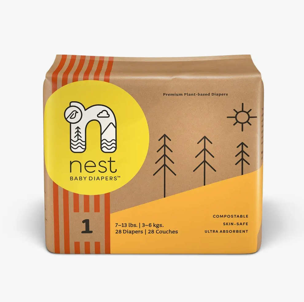 Package of Nest Disposable Diapers
