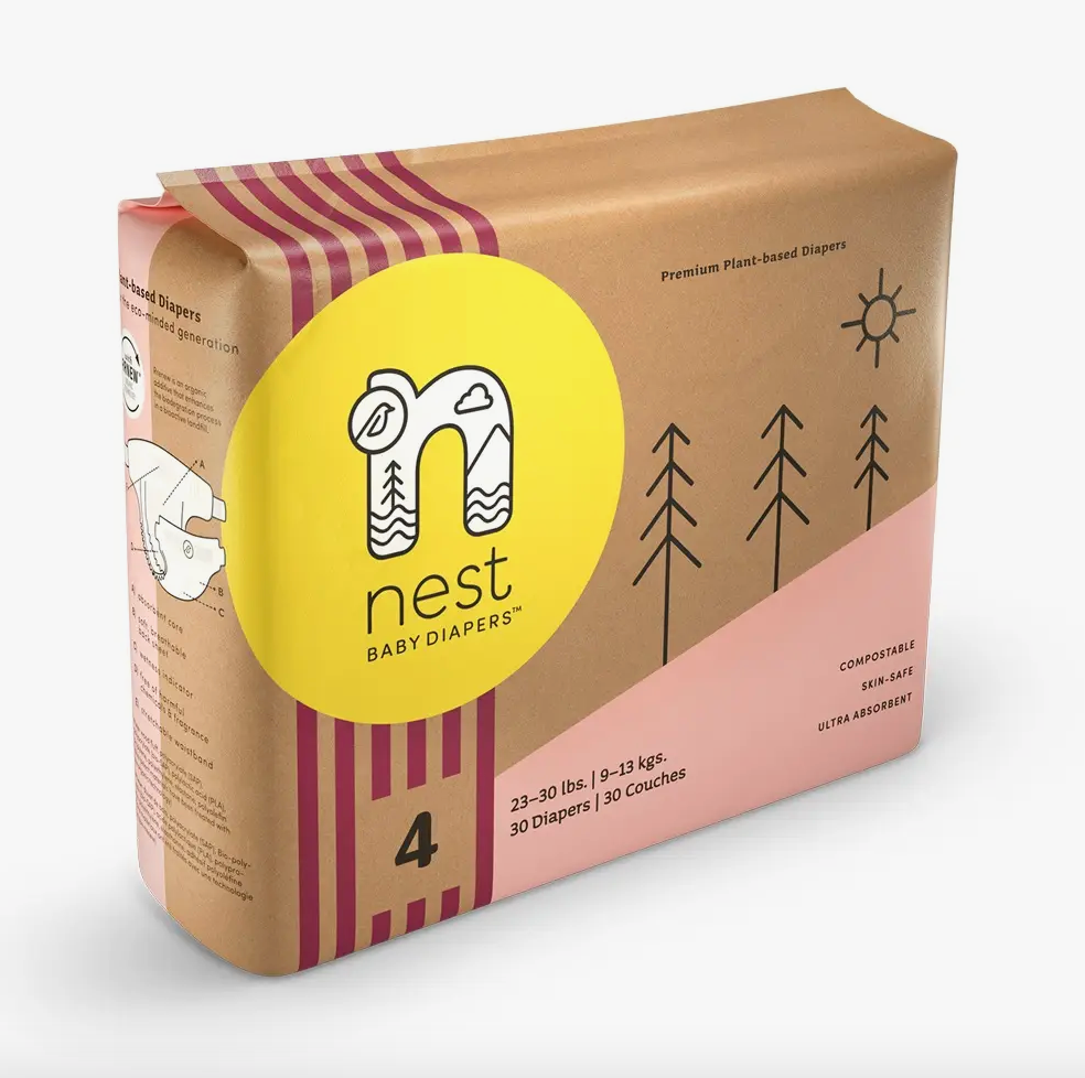 Package of Nest Disposable Diapers