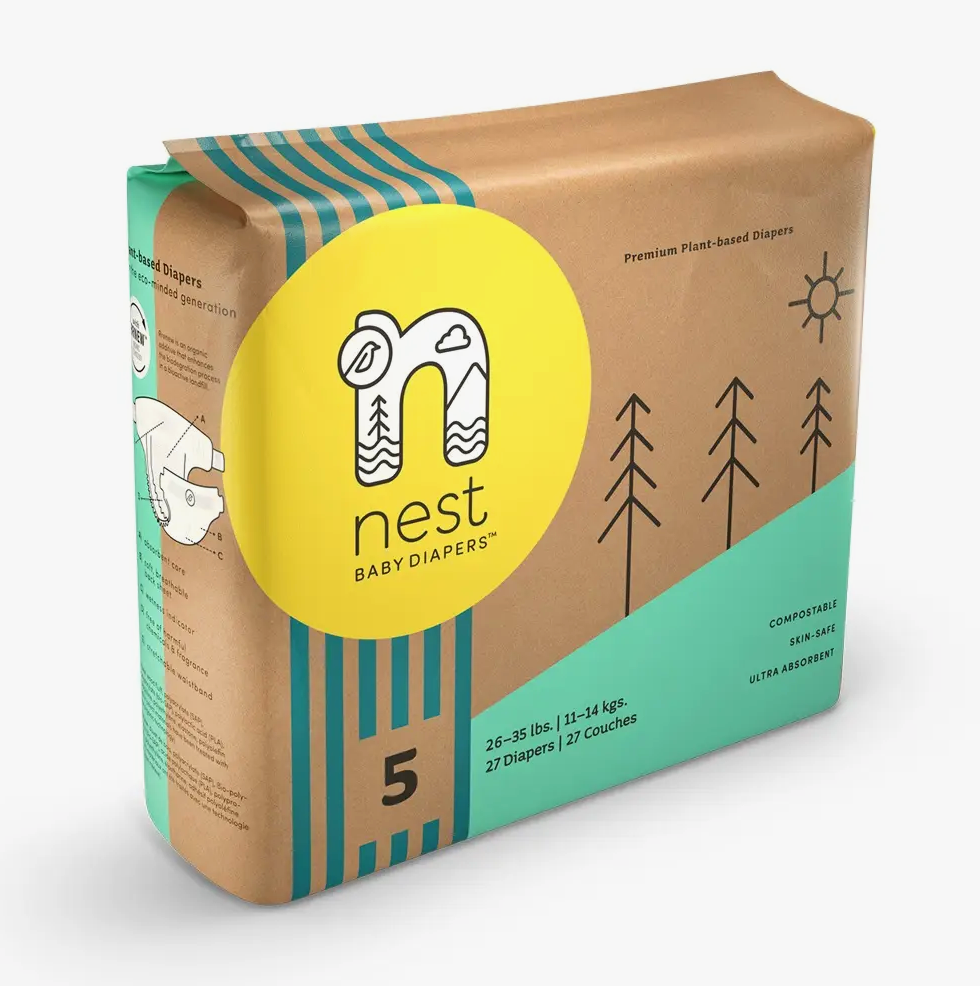 Package of Nest Disposable Diapers