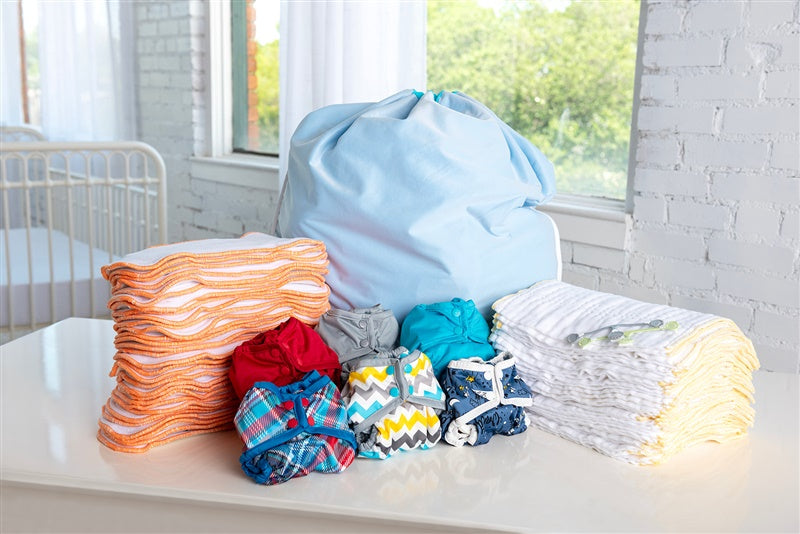 One Month of Cloth Diaper Service | Prefold & Premium Combo