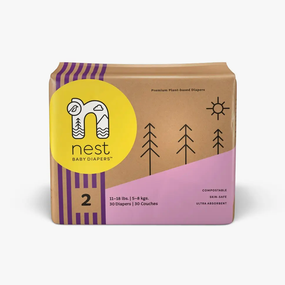 Package of Nest Disposable Diapers